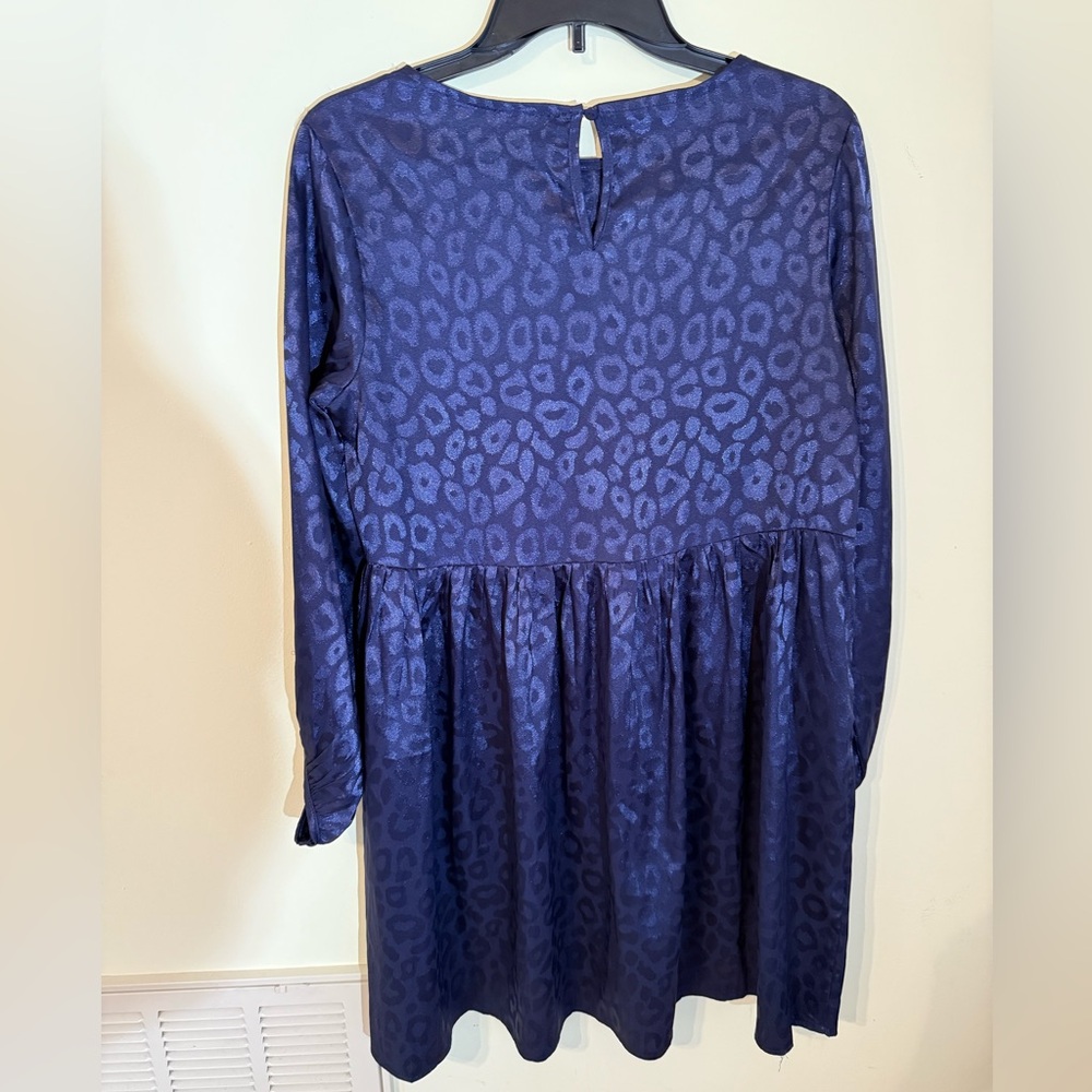 Umgee Blue Leopard Print Dress *EXCELLENT USED CONDITION* - Picture 6 of 8